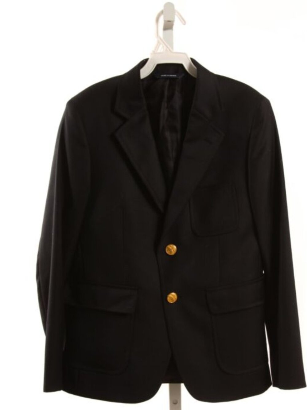 Brooks Brothers School Uniform Black Blazer 12 boy gold buttons girl